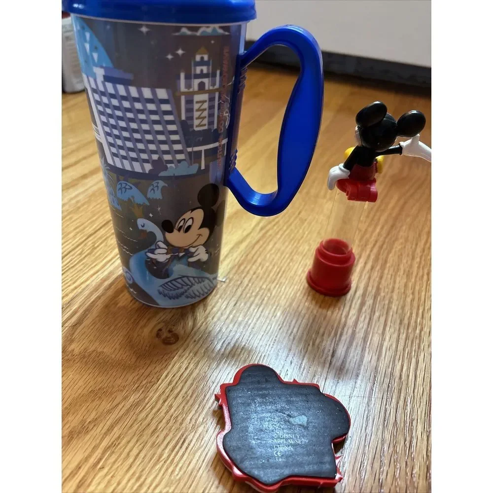 Mickey Mouse Vintage Gym Ball Dispenser, Mickey Magnet‎ and 50th Anniversary Cup